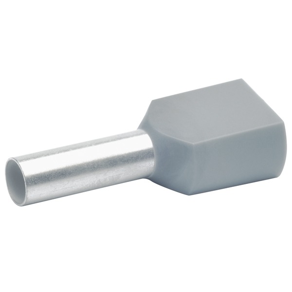Zwillings-Aderendh�lse isoliert, 2 x 4 mm�