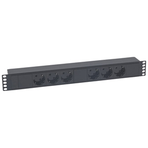 POWER STRIP 19", 6 OUTLETS SHUKO