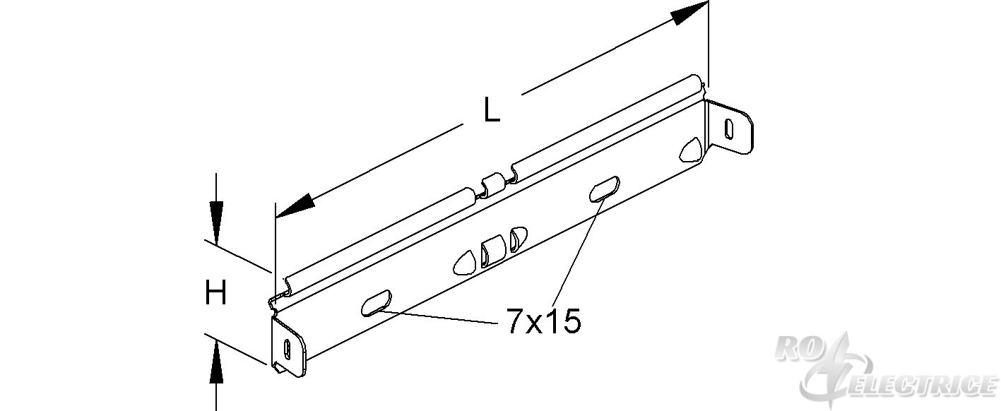 Schraubenloser Stoßstellenverbinder, für Draht-Ø 3,5-4,0 mm, Stahl, bandverzinkt DIN EN 10346