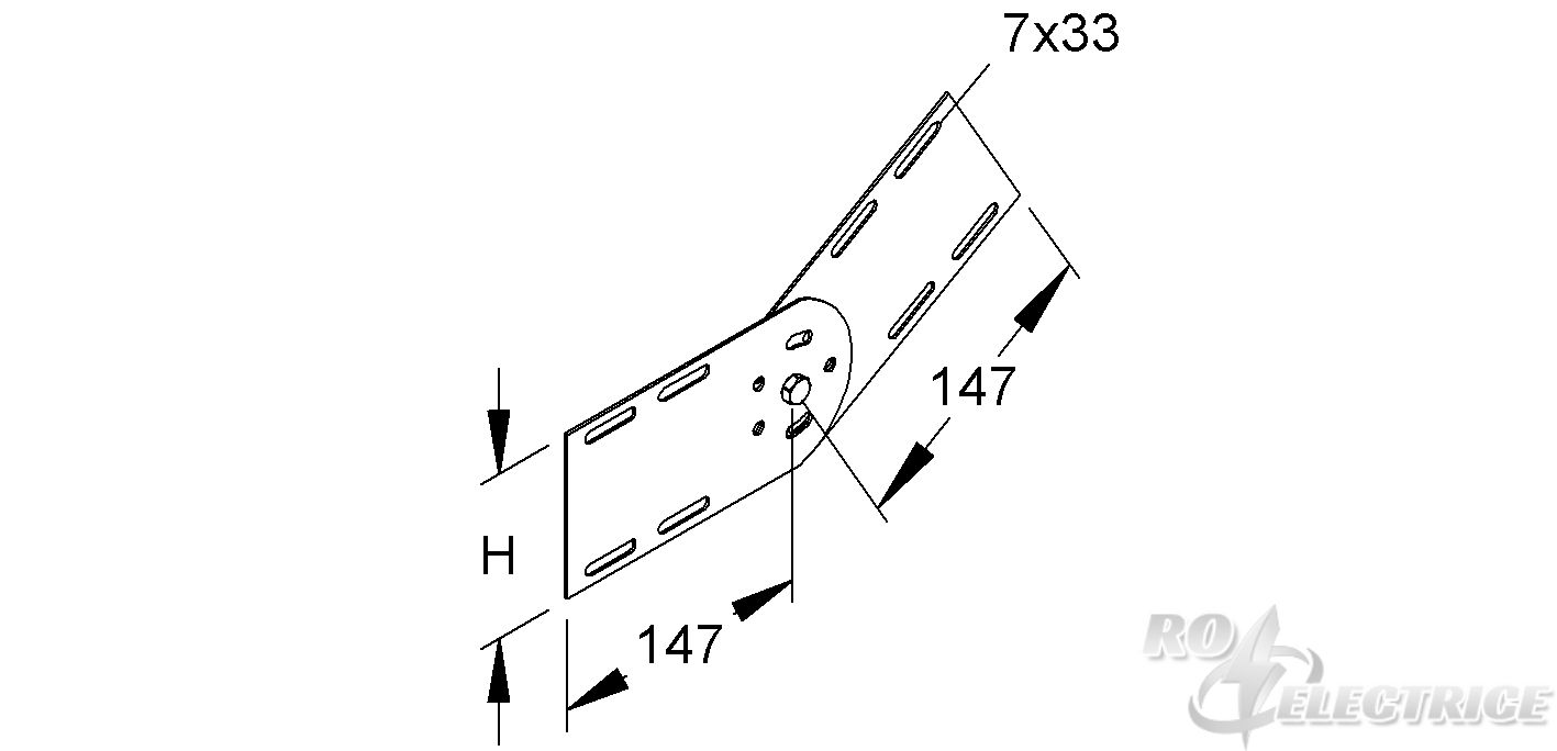 Gelenkverbinder, vertikal, Höhe 93 mm, Stahl, bandverzinkt DIN EN 10346, inkl. Zubehör