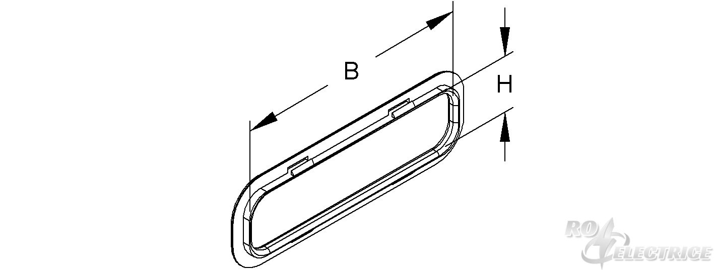 Kabelschutzring, mit UV-Schutz, 34,5x144,5 mm, Kunststoff, Polypropylen, Farbe schwarz