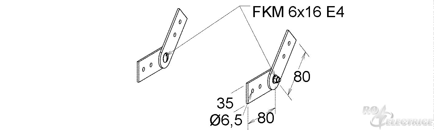 GFK-Gelenkverbinder, vertikal, Höhe 35 mm, Polyester glasfaserverstärkt, gepresst, RAL 7032, kieselgrau