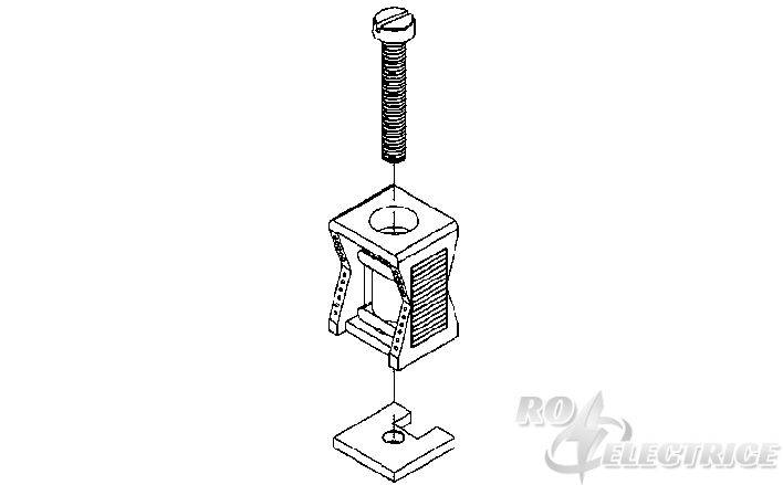 Reihenschelle, für Leitungs-Ø 5-25 mm, für Schlitzweite 11-12 mm, Kunststoff, Polystyrol