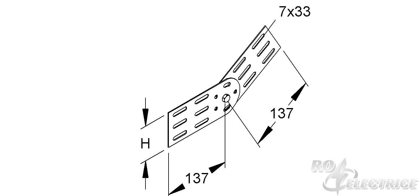 Gelenkverbinder, vertikal, Höhe 73 mm, Stahl, feuerverzinkt DIN EN ISO 1461, inkl. Zubehör