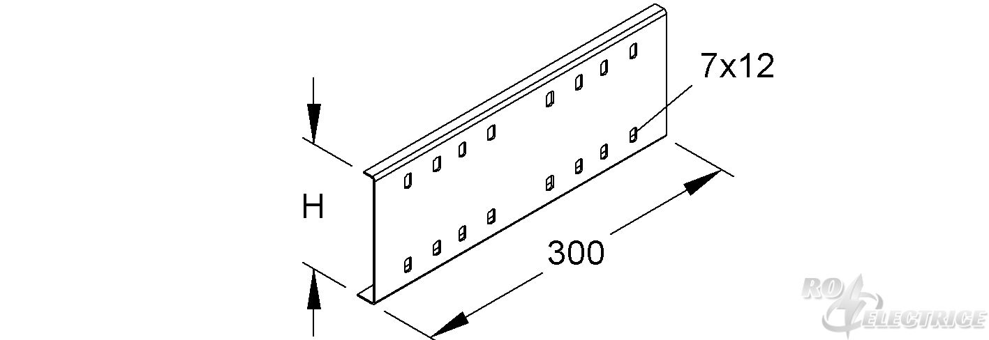 Stoßstellenverbinder, 111x300 mm, Edelstahl, Werkstoff-Nr.: 1.4301, 1.4303, inkl. Zubehör