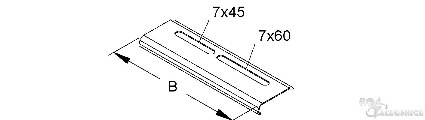 Kantenschutzblech, Breite 142 mm, Stahl, bandverzinkt DIN EN 10346, inkl. Zubehör