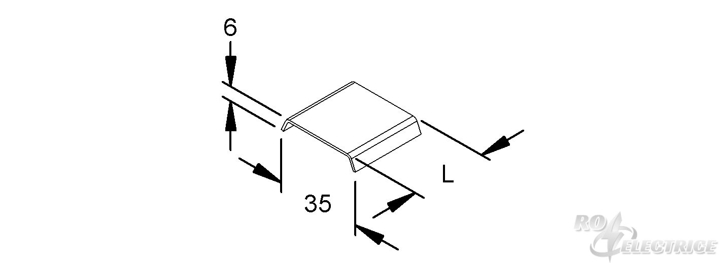 Unterlegplatte für Rohrschelle, für Rohr-Ø 8-10 mm, Schlitzweite 16-17, Edelstahl, Werkstoff-Nr.: 1.4301, 1.4303