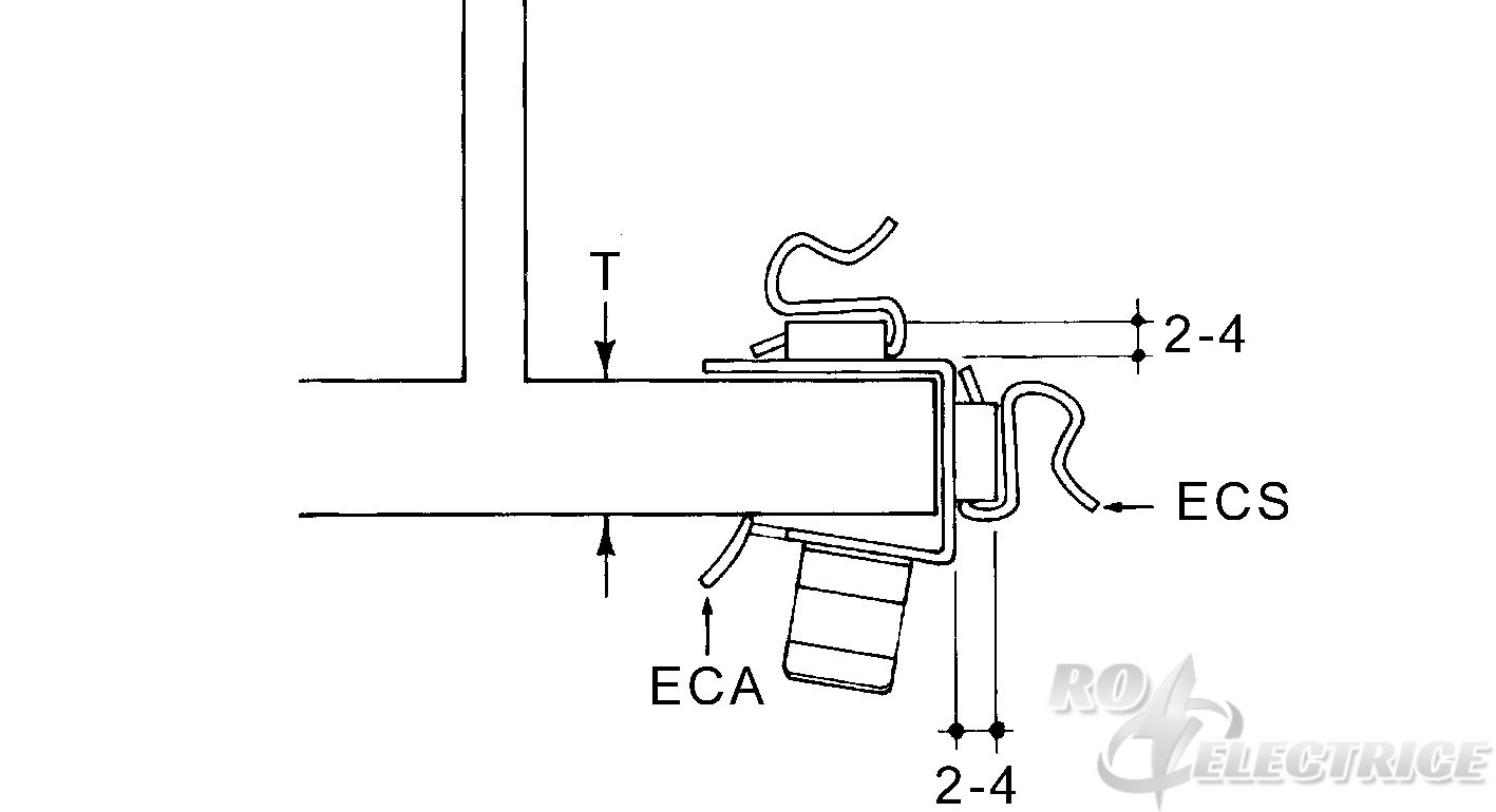 E-KLIPS, Universal-Kralle für Kabelschelle, t=12-15 mm, Stahl, mechanisch verzinkt/passiviert