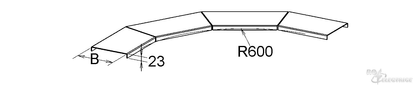 GFK-Deckel für Bogen, groß, Breite 150 mm, Polyester glasfaserverstärkt, gepresst, RAL 7032, kieselgrau