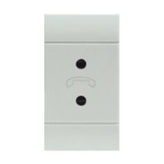 TELEPHONE OUTLET 2P WHITE