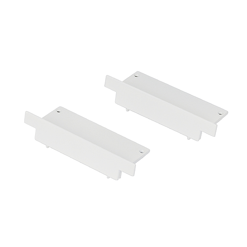 End caps for GLENOS ALU RECESSED PROFILE, white, 2 pieces