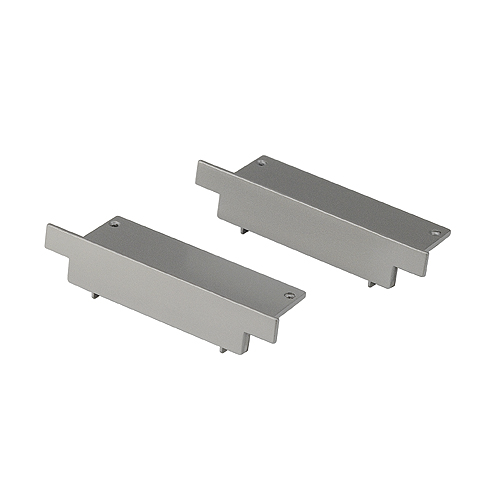 End caps for GLENOS ALU RECESSED PROFILE,silvergrey,2 pieces