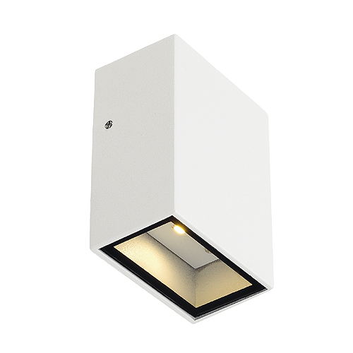 QUAD 1 lampa de perete, patrat, alb, LED, 1x3W, alb cald