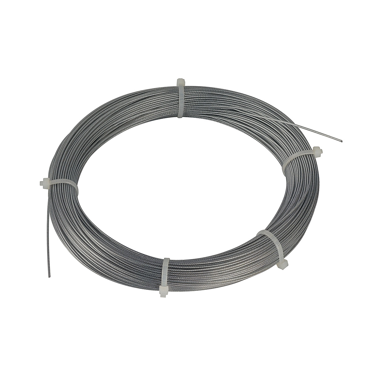 Cablu de otel 0,75mm cu PVC-manson, 100m Inel, galvanizat