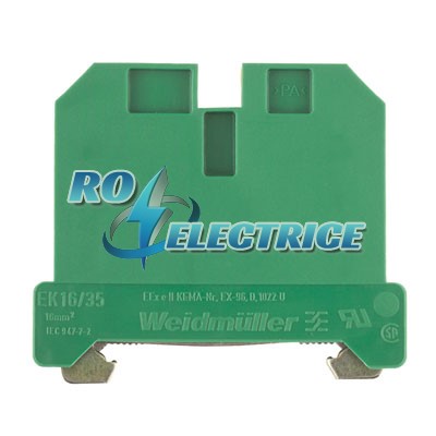 EK 16/35; SAK Series, PE terminal, Rated cross-section: 16 mm?, Screw connection, PA 66, green / yellow, 