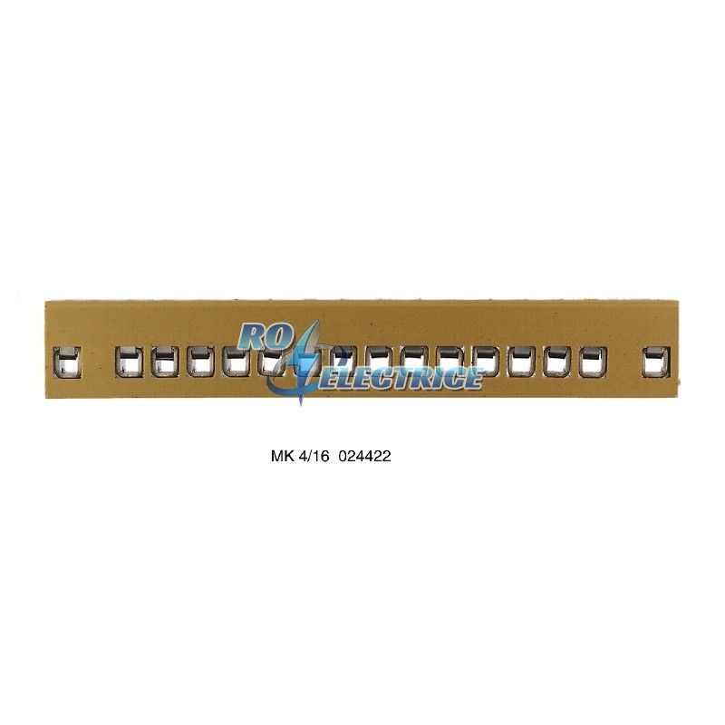 MK 4/16; Multipin terminal strip, Single- and multi-pole terminal strip, Rated cross-section: 2.5 mm?, Screw connection, Direct mounting