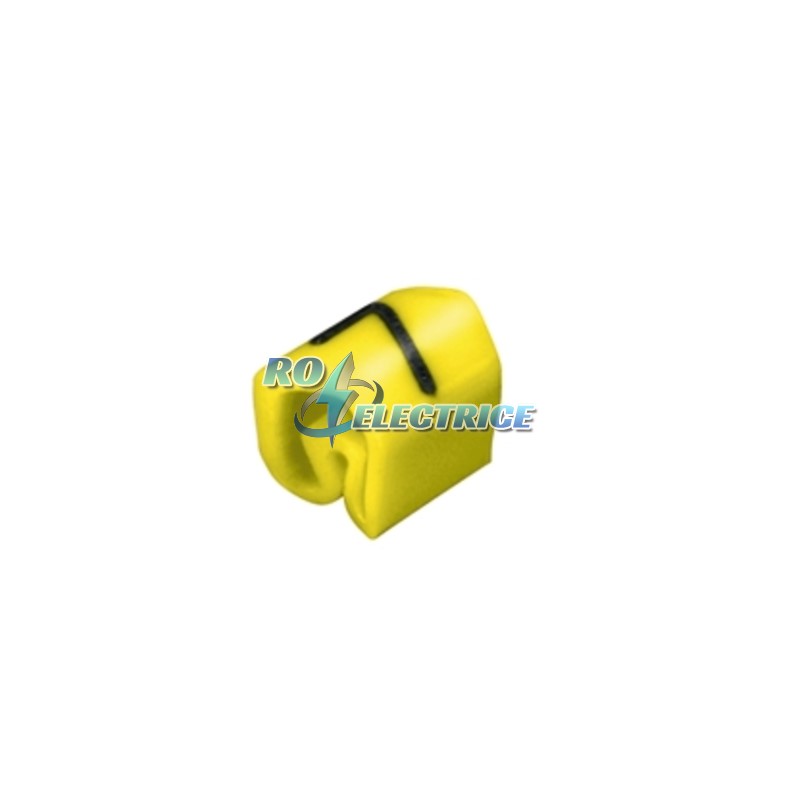 CLI C 02-3 GE/SW 7 MP; Conductor markers, 3 x 3.4 mm, PVC, soft, without Cadmium, Colour: Yellow