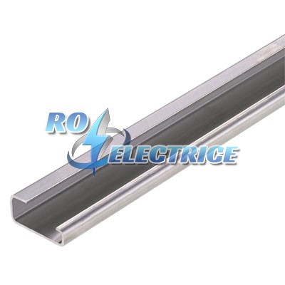 TS 32X15 2M/CRN; Mounting rail, DIN EN 60715, Stainless steel, 2000 mm, untreated