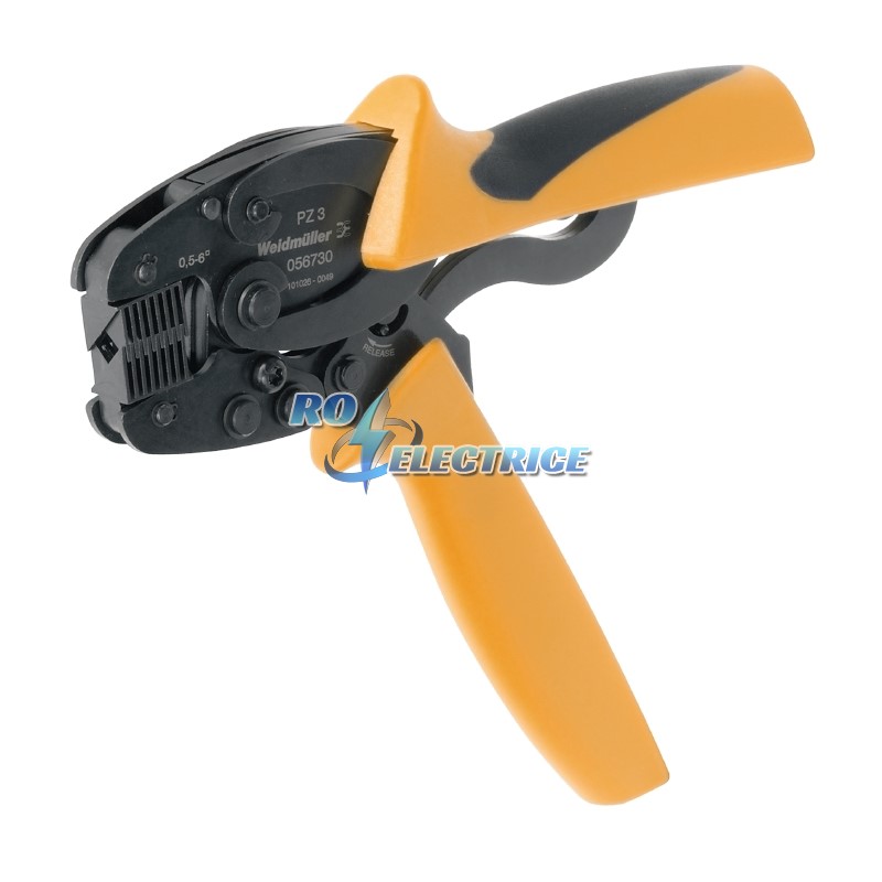 PZ 3; Crimping tool, Crimping tool for wire-end ferrules, 0.5mm?, 6mm?, Square crimp