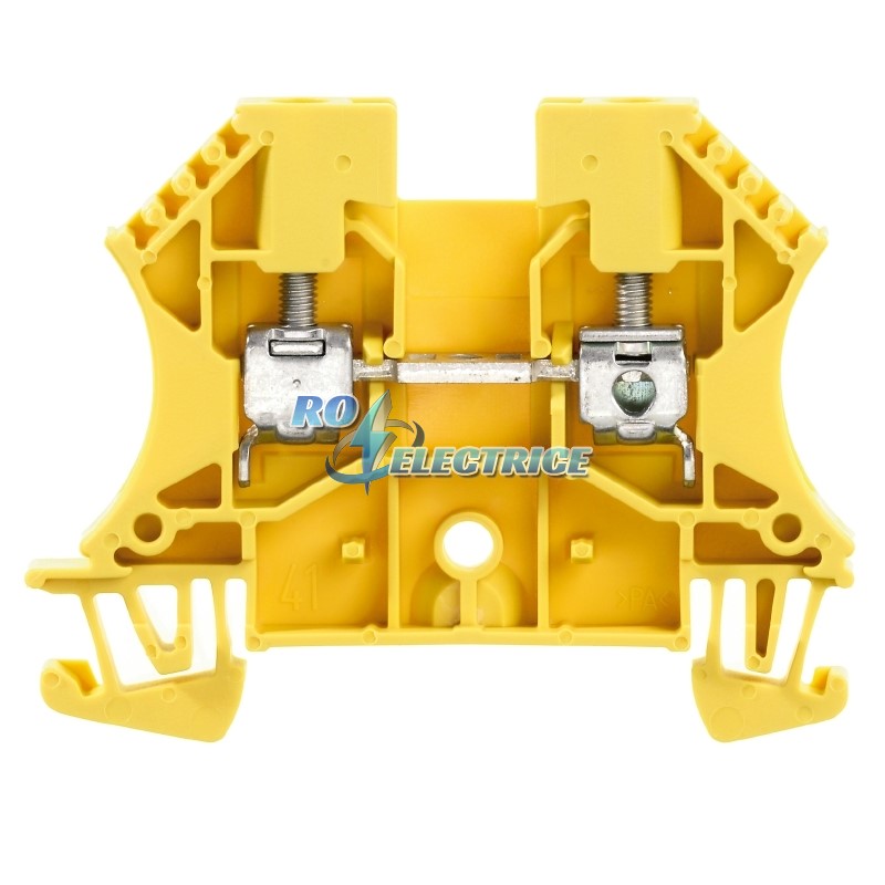 WDU 4 GE; W-Series, Feed-through terminal, Rated cross-section: 4 mm?, Screw connection, Direct mounting