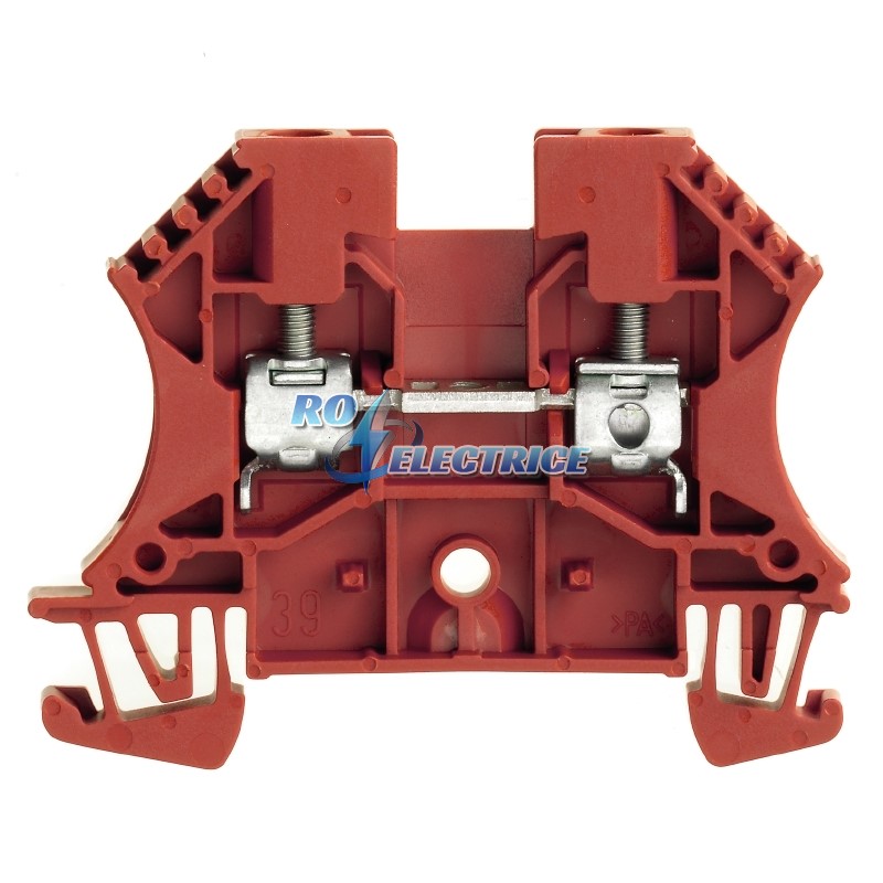 WDU 4 RT; W-Series, Feed-through terminal, Rated cross-section: 4 mm?, Screw connection, Direct mounting