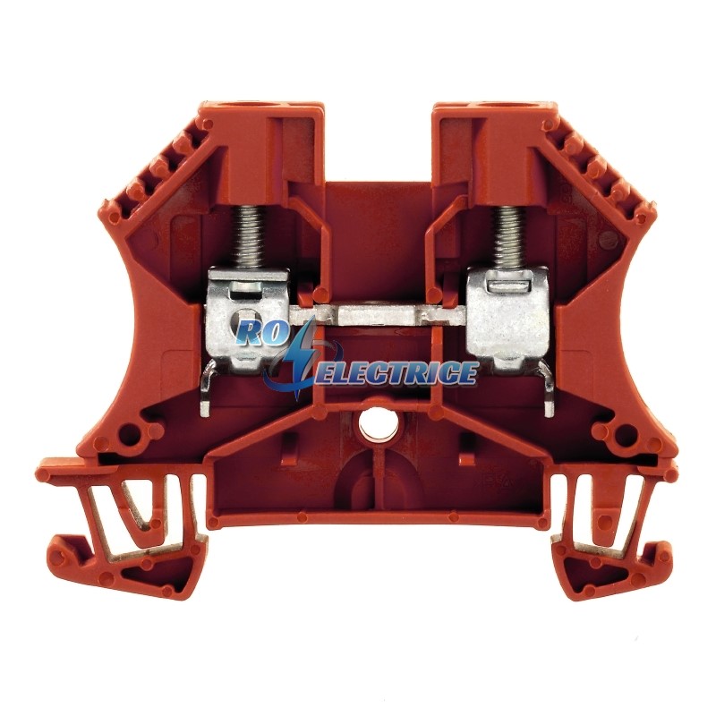 WDU 6 RT; W-Series, Feed-through terminal, Rated cross-section: 6 mm?, Screw connection, Direct mounting