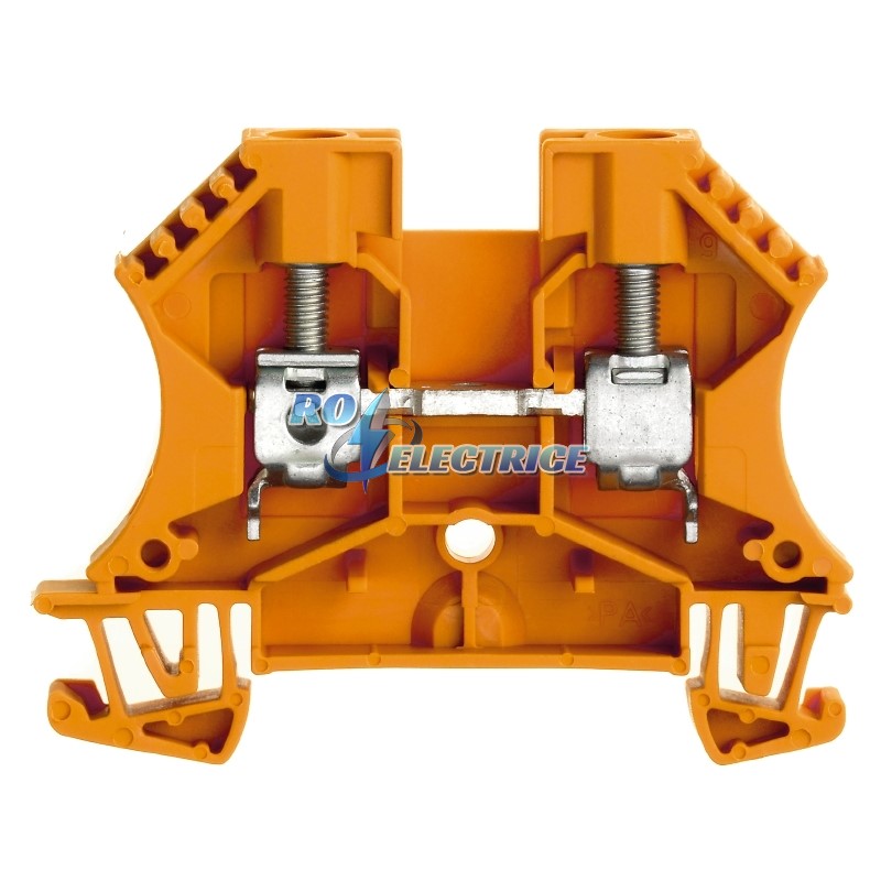 WDU 6 OR; W-Series, Feed-through terminal, Rated cross-section: 6 mm?, Screw connection, Direct mounting