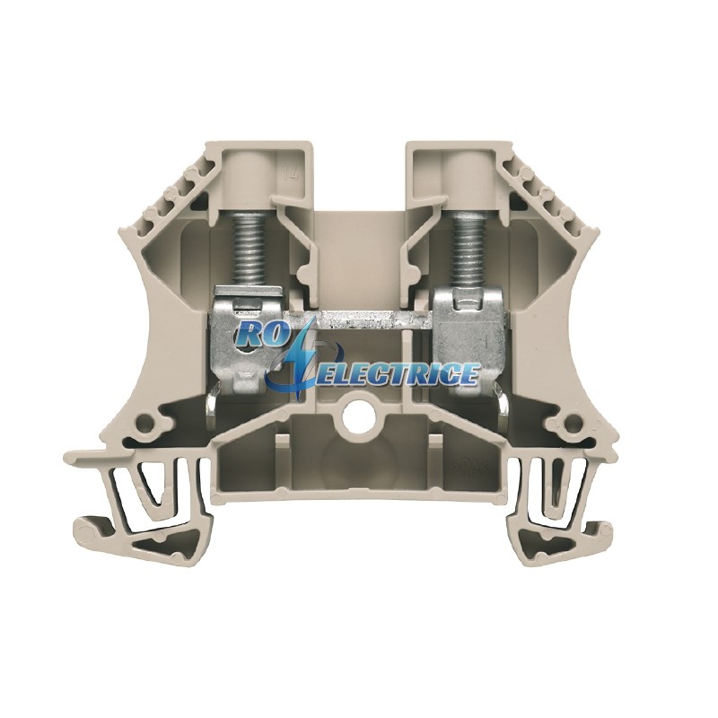WDU 10; W-Series, Feed-through terminal, Rated cross-section: 10 mm?, Screw connection, Direct mounting