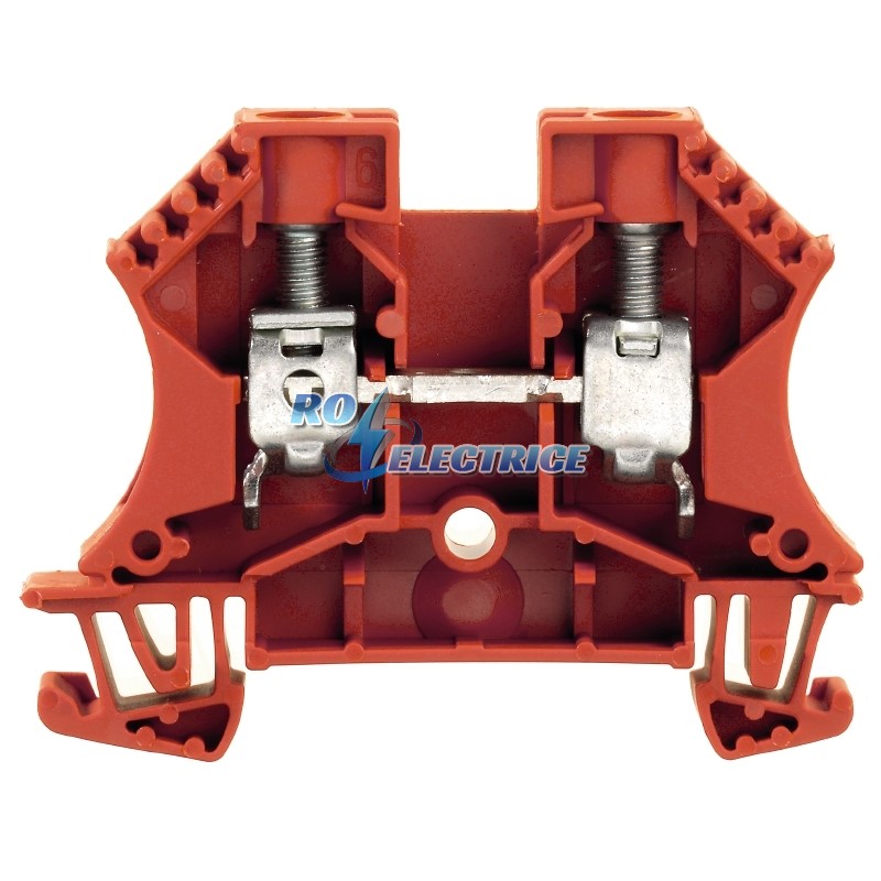 WDU 10 RT; W-Series, Feed-through terminal, Rated cross-section: 10 mm?, Screw connection, Direct mounting