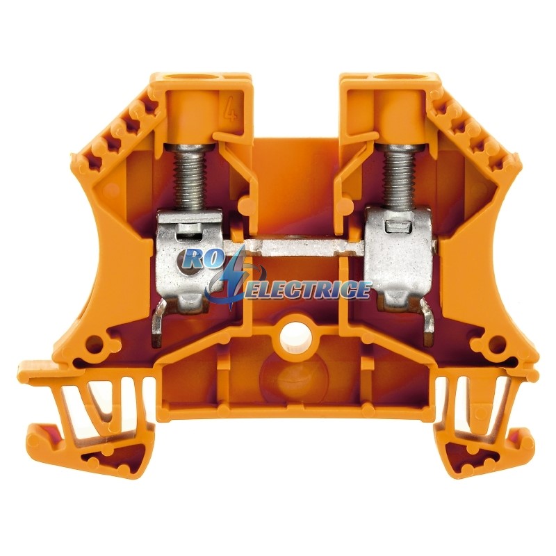 WDU 10 OR; W-Series, Feed-through terminal, Rated cross-section: 10 mm?, Screw connection, Direct mounting