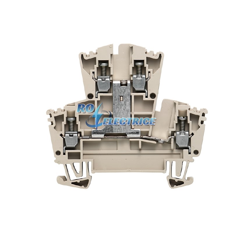 WDK 2.5V; W-Series, Feed-through terminal, Double-tier terminal, Rated cross-section: 2.5 mm?, Screw connection, Direct mounting