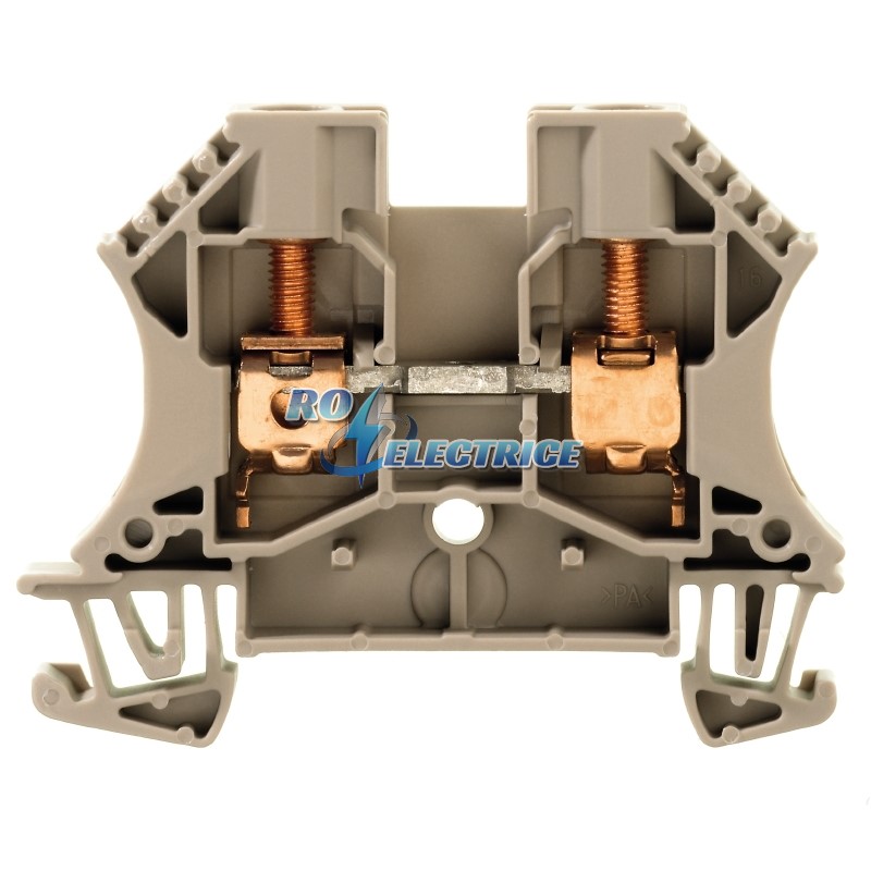 WDU 6 CUN; W-Series, Feed-through terminal, Rated cross-section: 6 mm?, Screw connection, Direct mounting