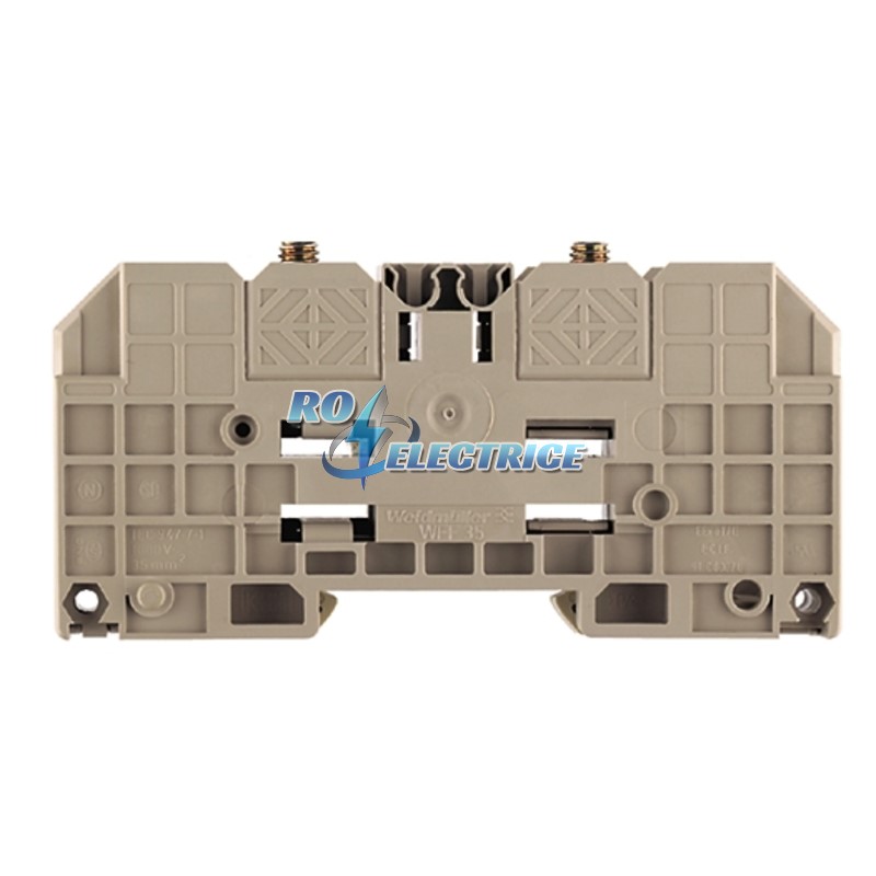WFF 35; W-series terminal with clamping yoke connection, Feed-through terminal, Rated cross-section: 35 mm?, Threaded stud connection, 