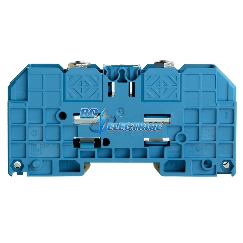 WFF 35 BL; W-series terminal with clamping yoke connection, Feed-through terminal, Rated cross-section: 35 mm?, Threaded stud connection, 