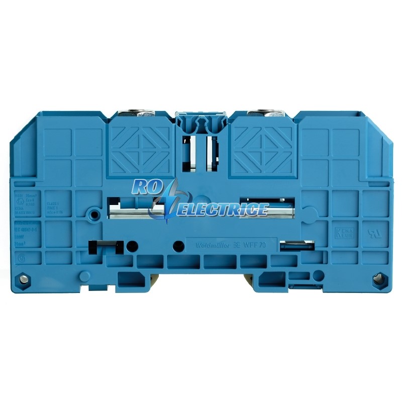 WFF 70 BL; W-series terminal with clamping yoke connection, Feed-through terminal, Rated cross-section: 70 mm?, Threaded stud connection, Direct 