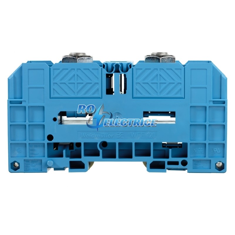 WFF 120 BL; Bolt-type screw terminals, Feed-through terminal, Rated cross-section: 120 mm?, Threaded stud connection, 