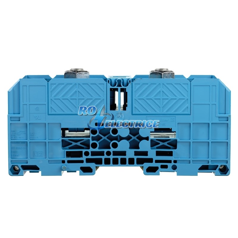 WFF 185 BL; W-series terminal with clamping yoke connection, Feed-through terminal, Rated cross-section: 185 mm?, Threaded stud connection, 