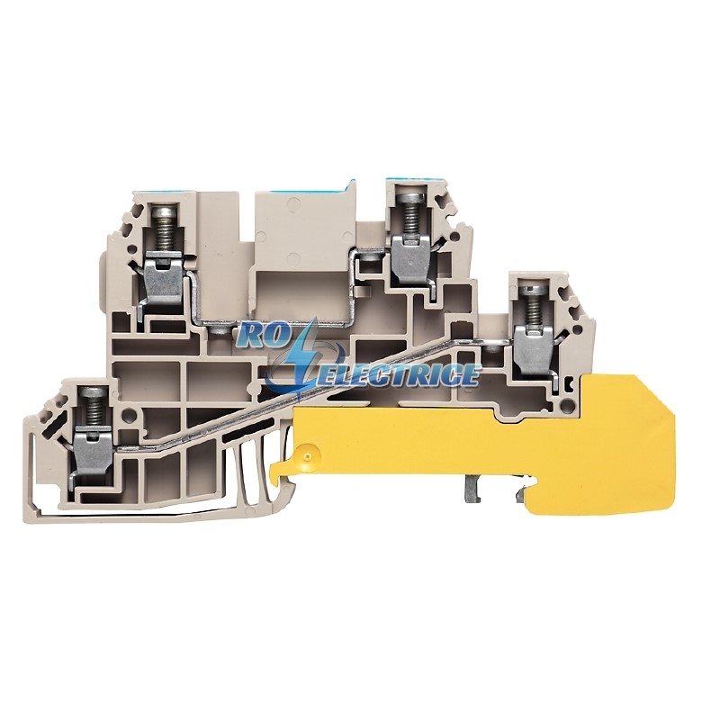 WDL 2.5/N/L/PE; W-Series, Distributor terminal block with WQV, Rated cross-section: 2.5 mm?, Screw connection, Direct mounting