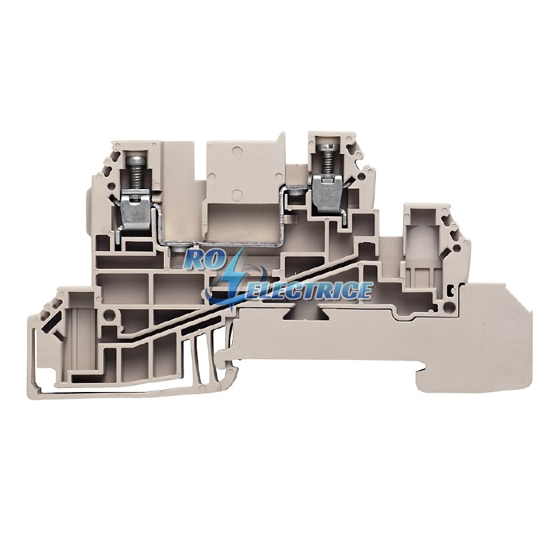 WDL 2.5/L; W-Series, Distributor terminal block with WQV, Rated cross-section: 2.5 mm?, Screw connection, Direct mounting