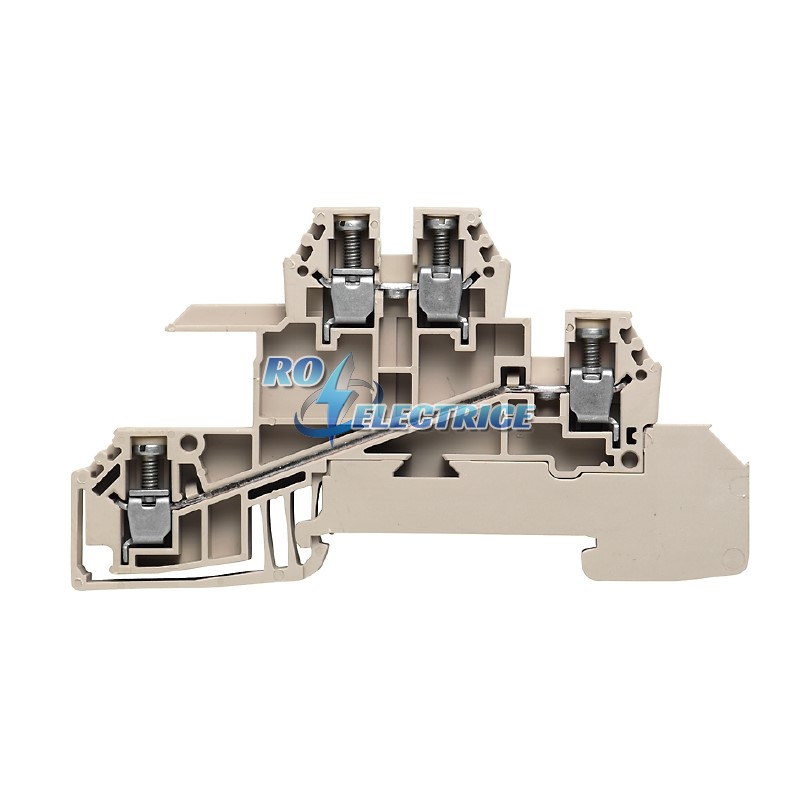 WDL 2.5/S/L/L; W-Series, Distributor terminal block for N rail, Rated cross-section: 2.5 mm?, Screw connection, 