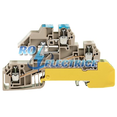 WDL 2.5/3/S/NT/L/PE; W-Series, Distributor terminal block for N rail, Rated cross-section: 2.5 mm?, Screw connection, Direct mounting