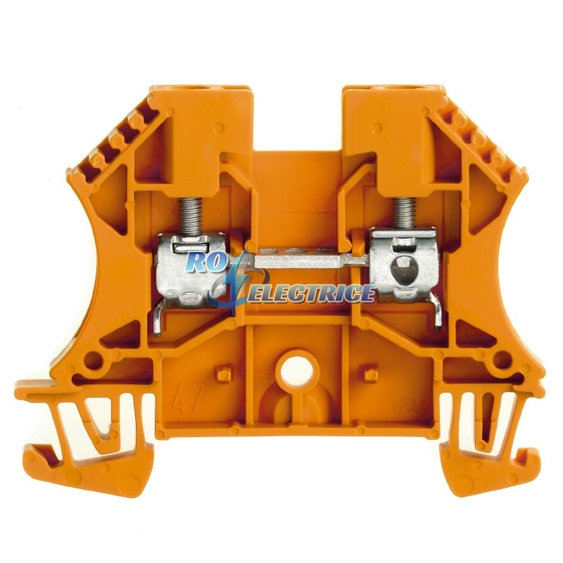 WDU 4 OR; W-Series, Feed-through terminal, Rated cross-section: 4 mm?, Screw connection, Direct mounting