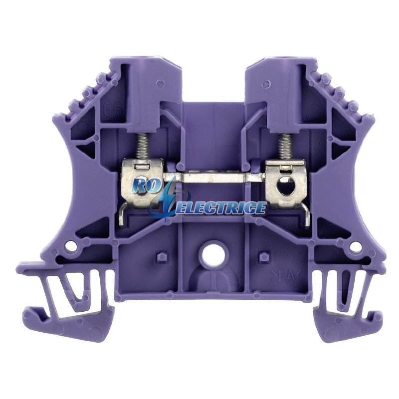 WDU 2.5 PA/VI; W-Series, Feed-through terminal, Rated cross-section: 2.5 mm?, Screw connection, Direct mounting