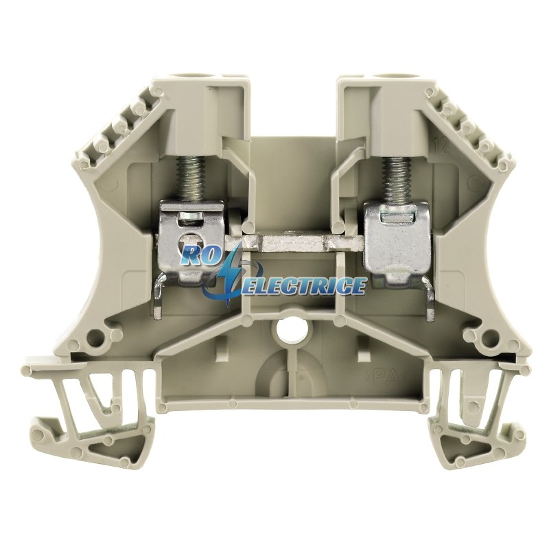 WDU 6 GR; W-Series, Feed-through terminal, Rated cross-section: 6 mm?, Screw connection, Direct mounting