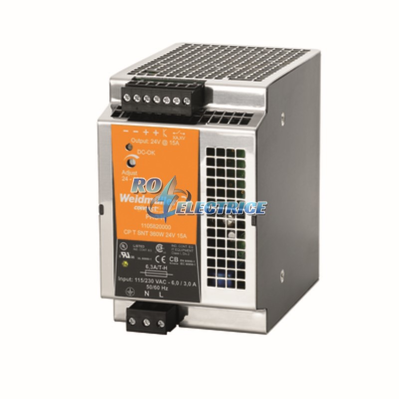 CP T SNT 360W 24V 15A; Power supply, switch-mode power supply unit