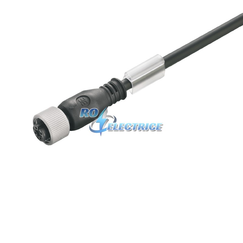 SAIP-M12BG-3-1.5U; Sensor/actuator line, One end without connector, M12, No. of poles: 3, 1.5 m, Female socket, straight, shielded: No, LED: No, Sheat