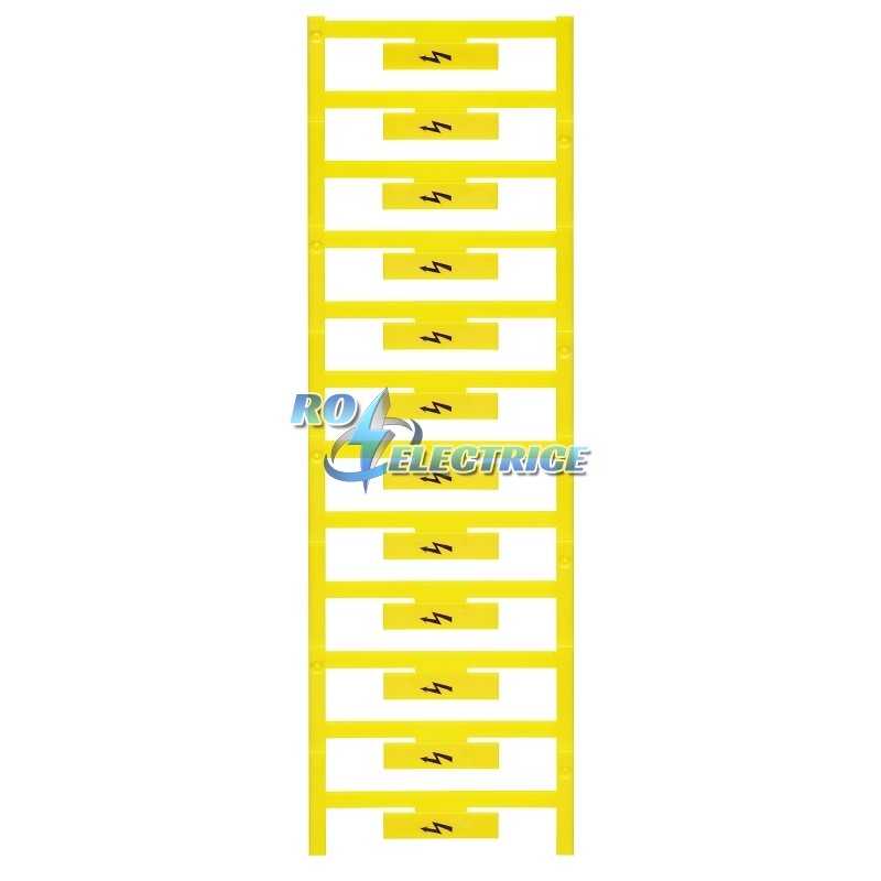 WAD 8 MC B GE/SW; Group marker, Terminal markers, MultiCard, 33.3 x 8 mm, Polyamide 66, Colour: Yellow