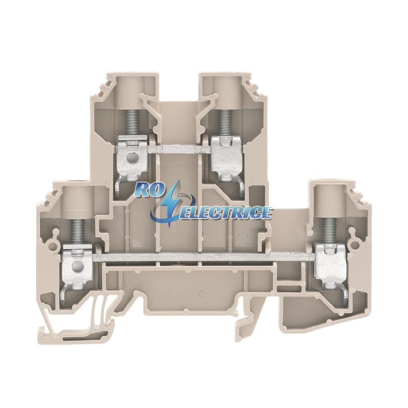 WDK 10; W-Series, Feed-through terminal, Double-tier terminal, Rated cross-section: 10 mm?, Screw connection, Direct mounting
