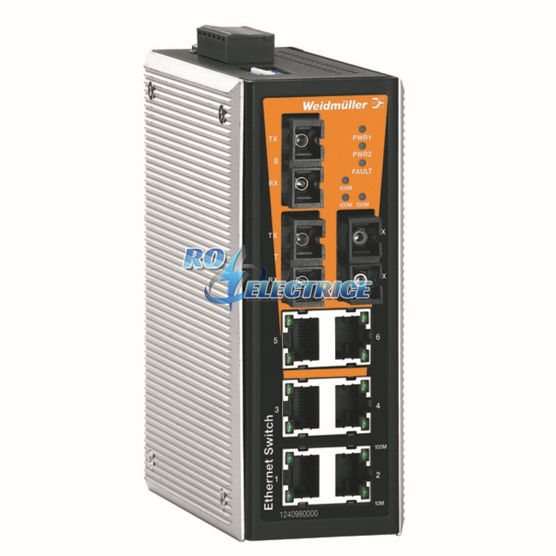 IE-SW-VL09T-6TX-3SC; Network switch, unmanaged, Fast Ethernet, Number of ports: 6x RJ45, 3 * SC Multi-mode, IP 30, -40 ?C...+75 ?C