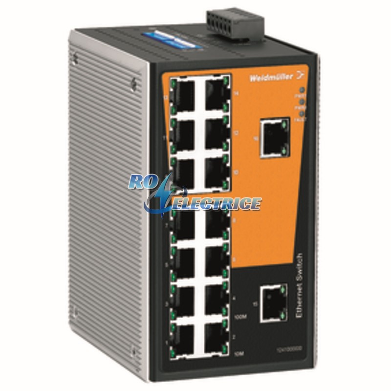 IE-SW-VL16-16TX; Network switch, unmanaged, Fast Ethernet, Number of ports: 16x RJ45, IP 30, 0 ?C...+60 ?C